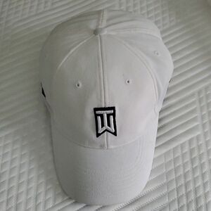 White Cap with Black Logo